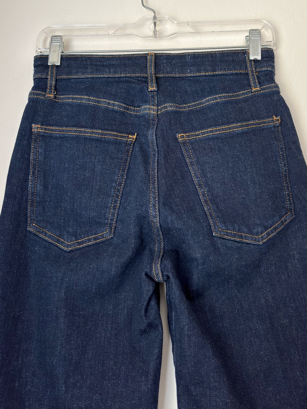 Pilcro Anthropologie Scotty Cuffed High Rise Straight Leg Jeans Size 26 Blue - Picture 8 of 14
